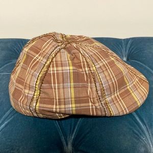 Brown Plaid Hat